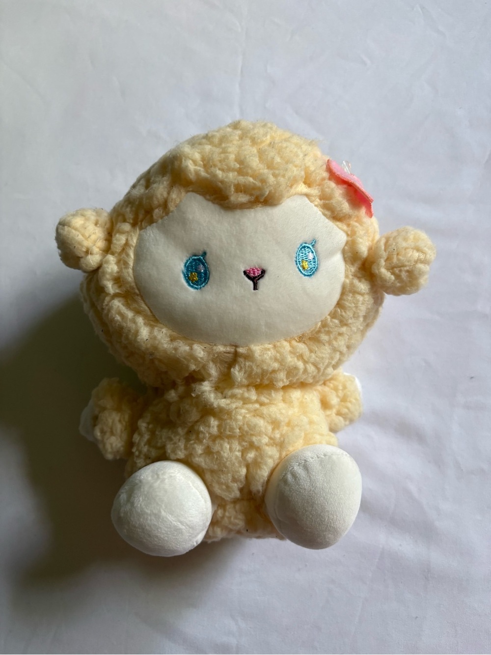 Plush Lamb Stuffed Toy - Cream